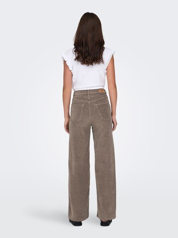 Wide Leg Pantalon 'ONLHope' ONLY en marron