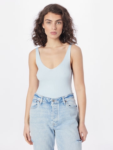 VERO MODA Knitted Top 'GLORY' in Blue: front