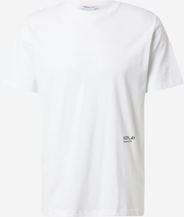 balts REPLAY T-Krekls: no priekšpuses