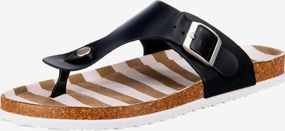 Inselhauptstadt T-Bar Sandals in Black, Item view