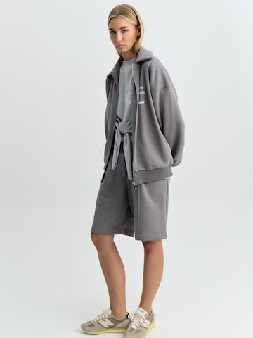 FEMSSY Mikina 'FORM ZIP UP SWEATSHIRT GREY' – šedá