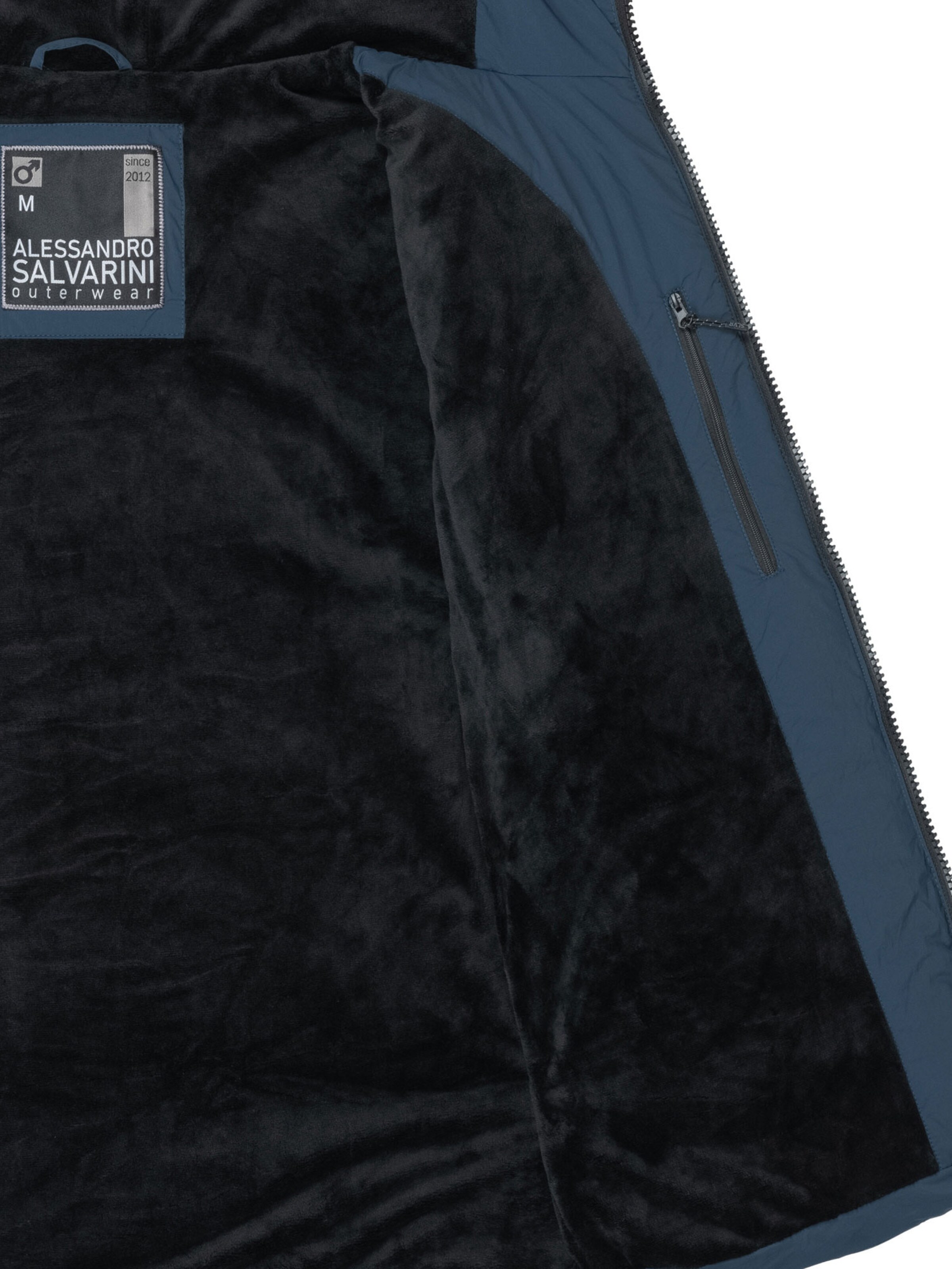 Alessandro Salvarini Winterjas in Blauw