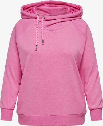 ONLY Carmakoma Sweatshirt in Pink: front