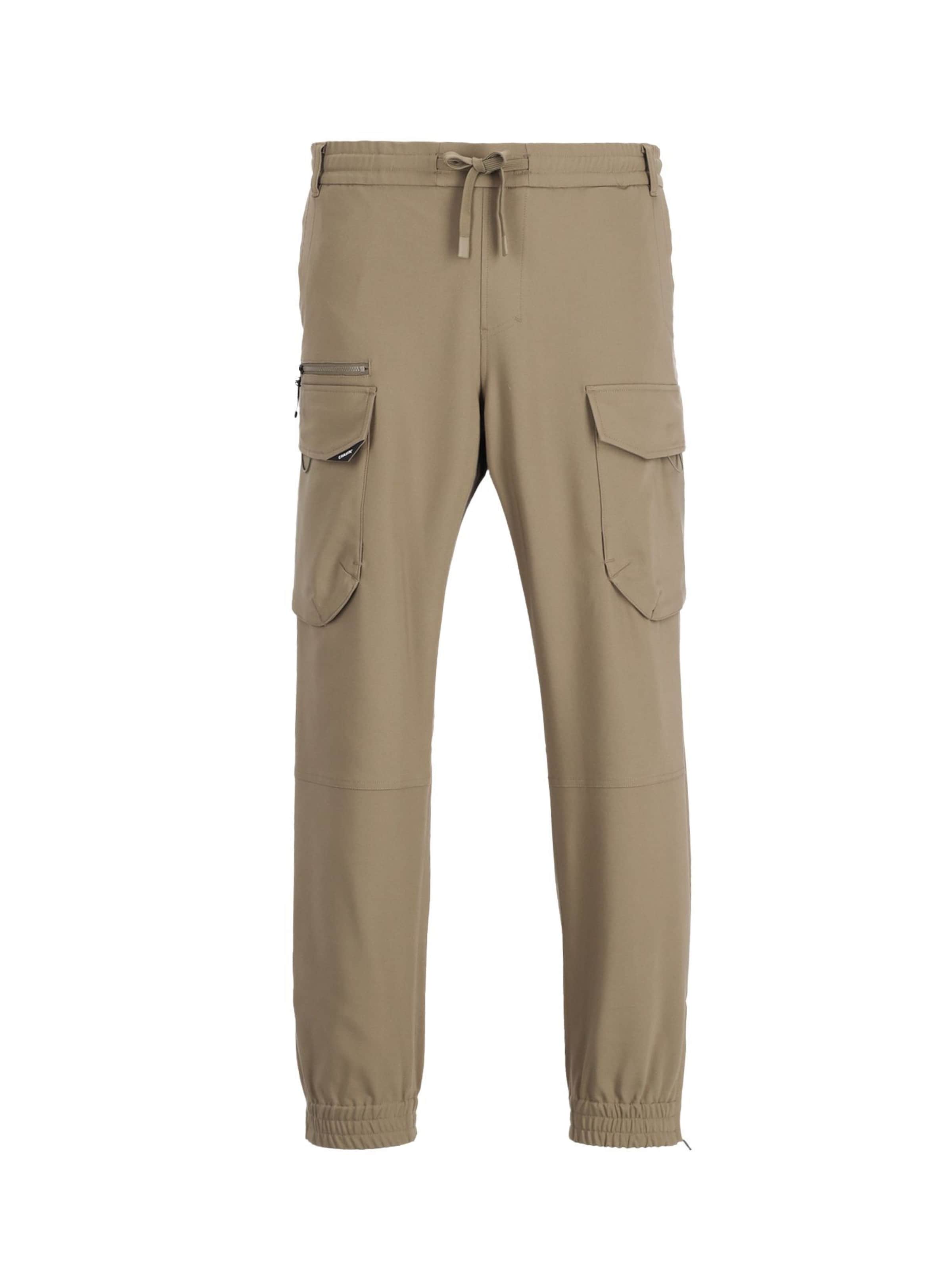 Regular Pantalon cargo 'Rift Flow' CHASIN' en beige : devant
