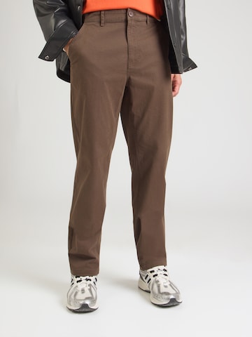 BLEND Loose fit Chino Pants 'BHNATAN' in Brown: front