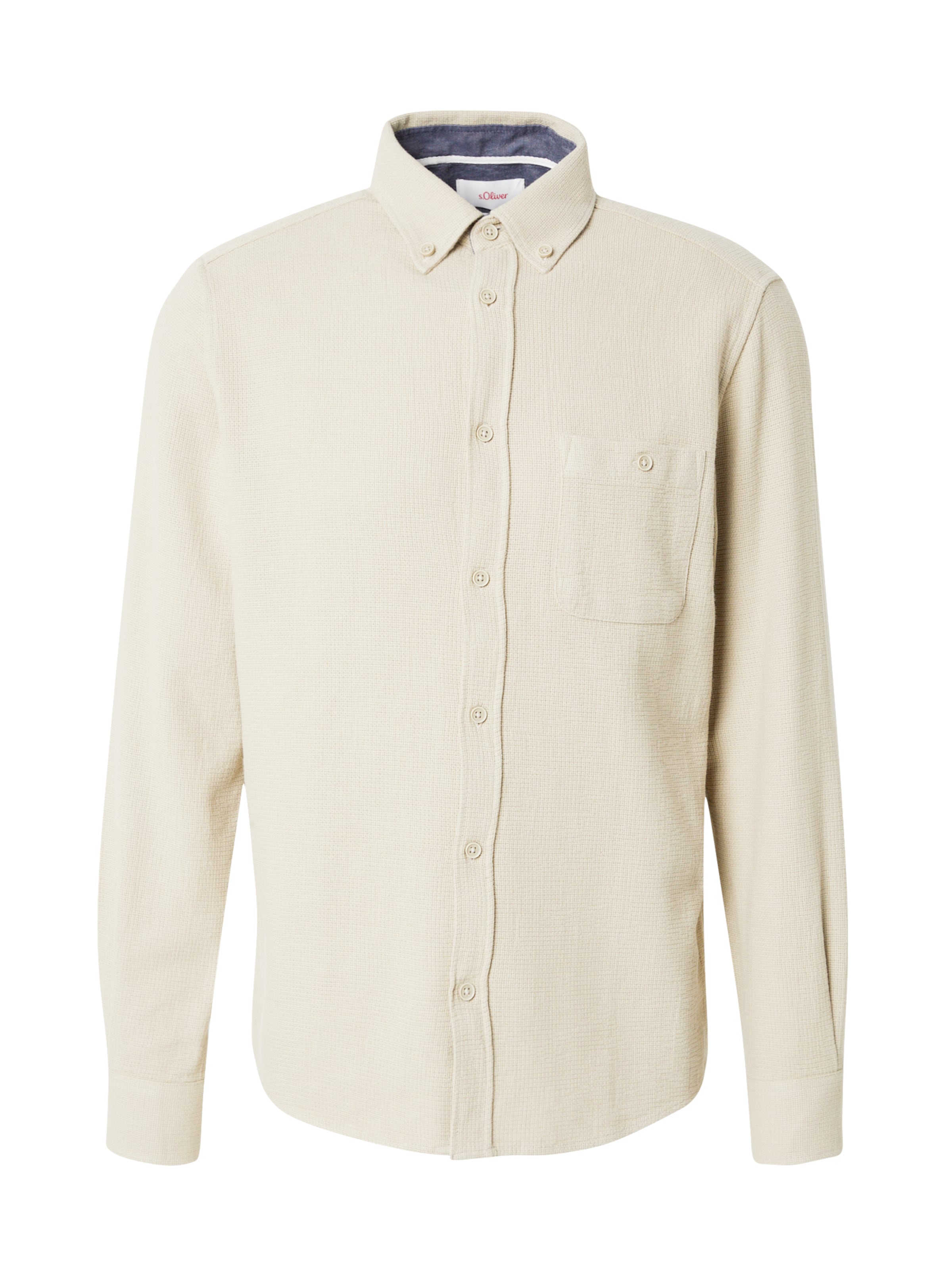 s.Oliver Hemd in Beige: Vorderseite