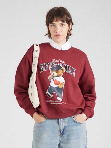 ONLY Sweatshirt 'ONLLINDA' in Red: front