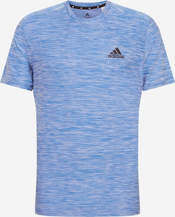 Tricou funcțional 'Aeroready Designed To Move Stretch' de la ADIDAS SPORTSWEAR pe albastru: față