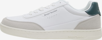 Sneaker bassa 'New Action' di Sergio Tacchini in bianco: frontale