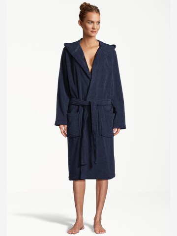 SEIDENSTICKER Long Bathrobe 'Robe' in Blue