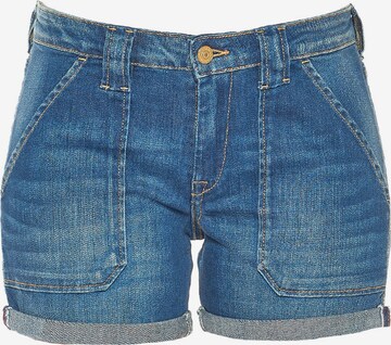 Le Temps Des Cerises Jeans-Shorts 'BLOOM' in Blau: predná strana