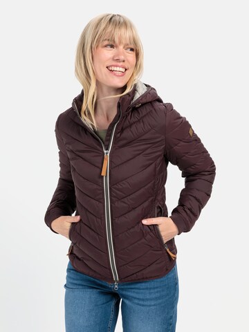 CAMEL ACTIVE Steppjacke aus recyceltem Polyester in Lila: predná strana