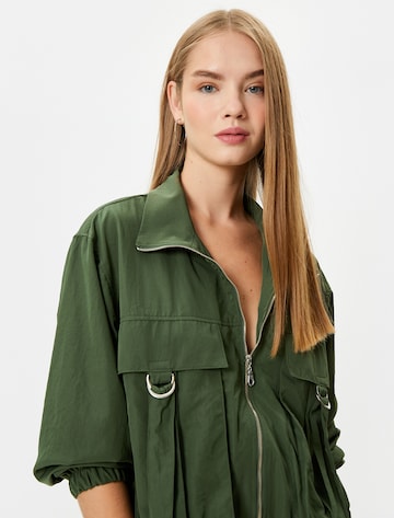 Koton Between-Season Jacket in Green