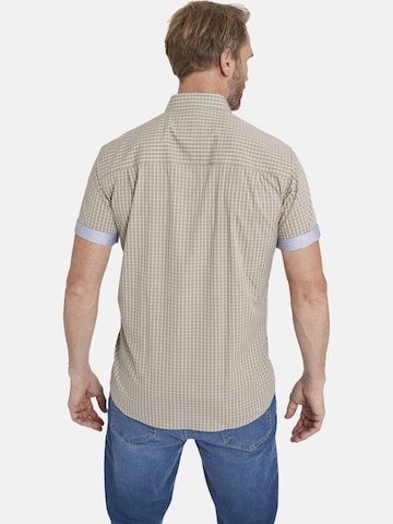 Jan Vanderstorm Regular fit Button Up Shirt 'Ajule' in Beige