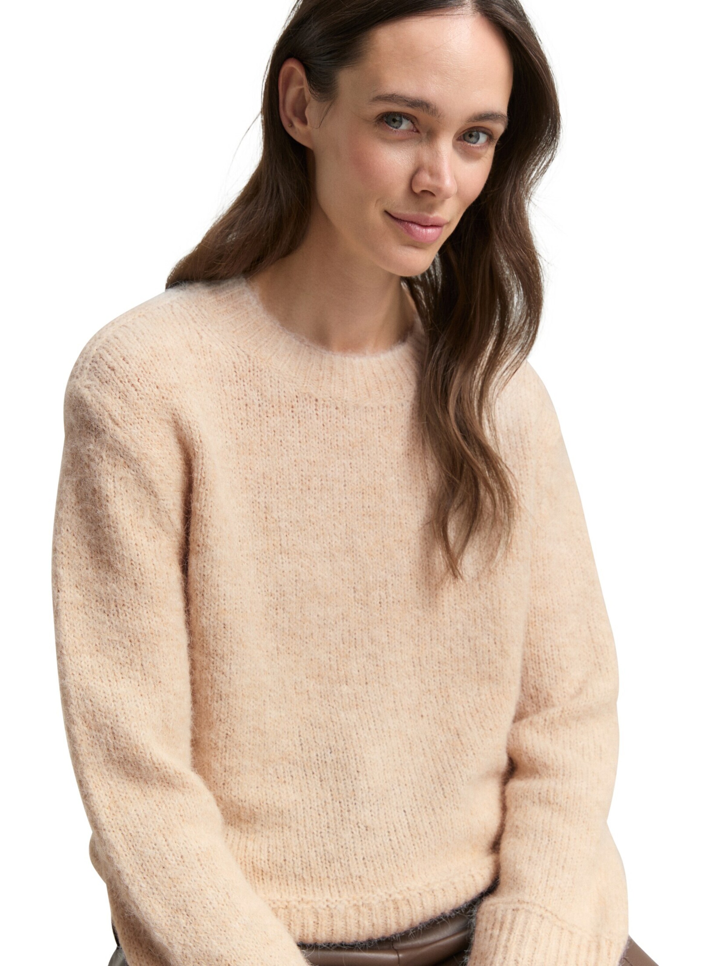 TOM TAILOR Pullover in Beige