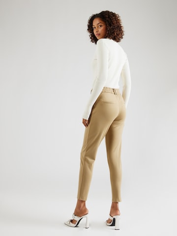 ONLY Slim fit Pleat-Front Pants 'Poptrash' in Beige