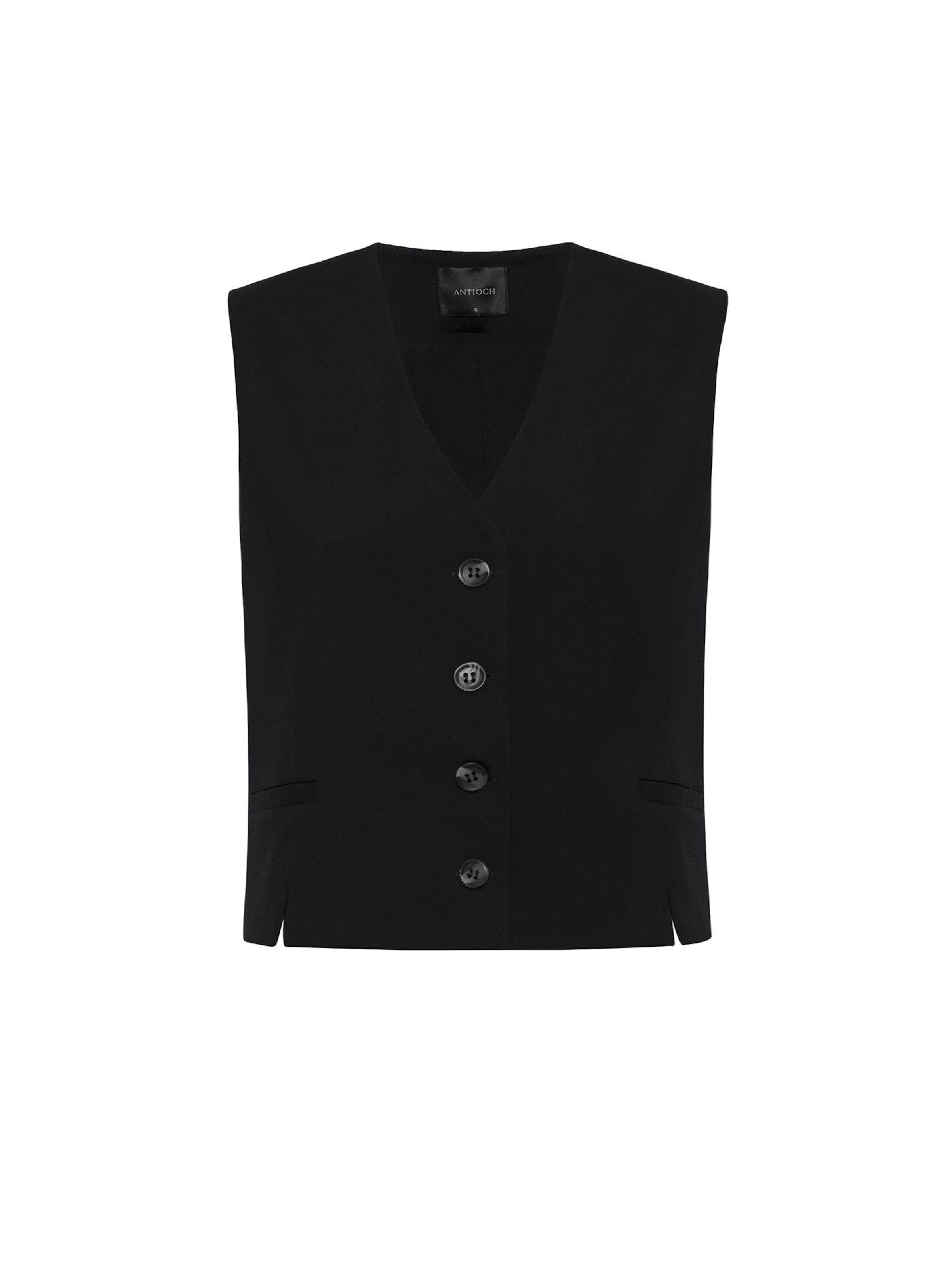 Antioch Suit vest in Black: front