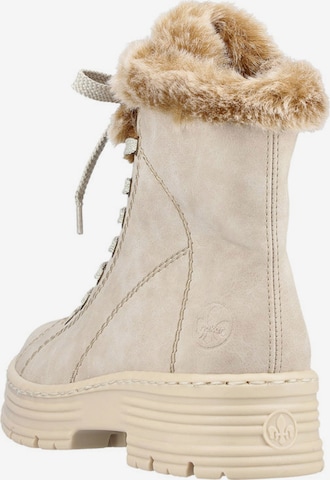 Rieker Lace-Up Boots in Beige