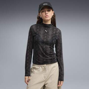 PUMA Shirt in Zwart: voorkant
