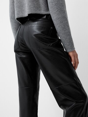 Regular Pantalon Bershka en noir