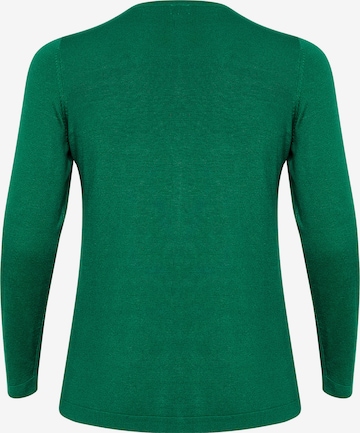KAFFE CURVE Knit cardigan 'Farsia' in Green