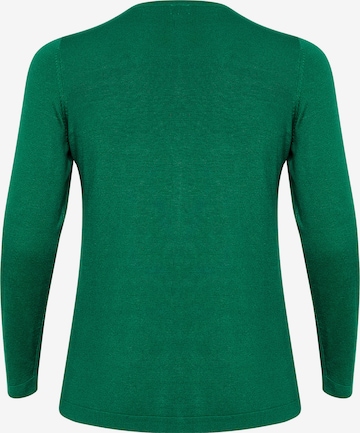 Cardigan 'Farsia' KAFFE CURVE en vert