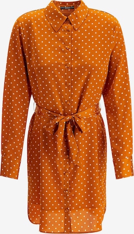 GUESS Shirt Dress in Orange: front