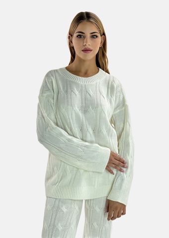 Elara Pantsuit in White