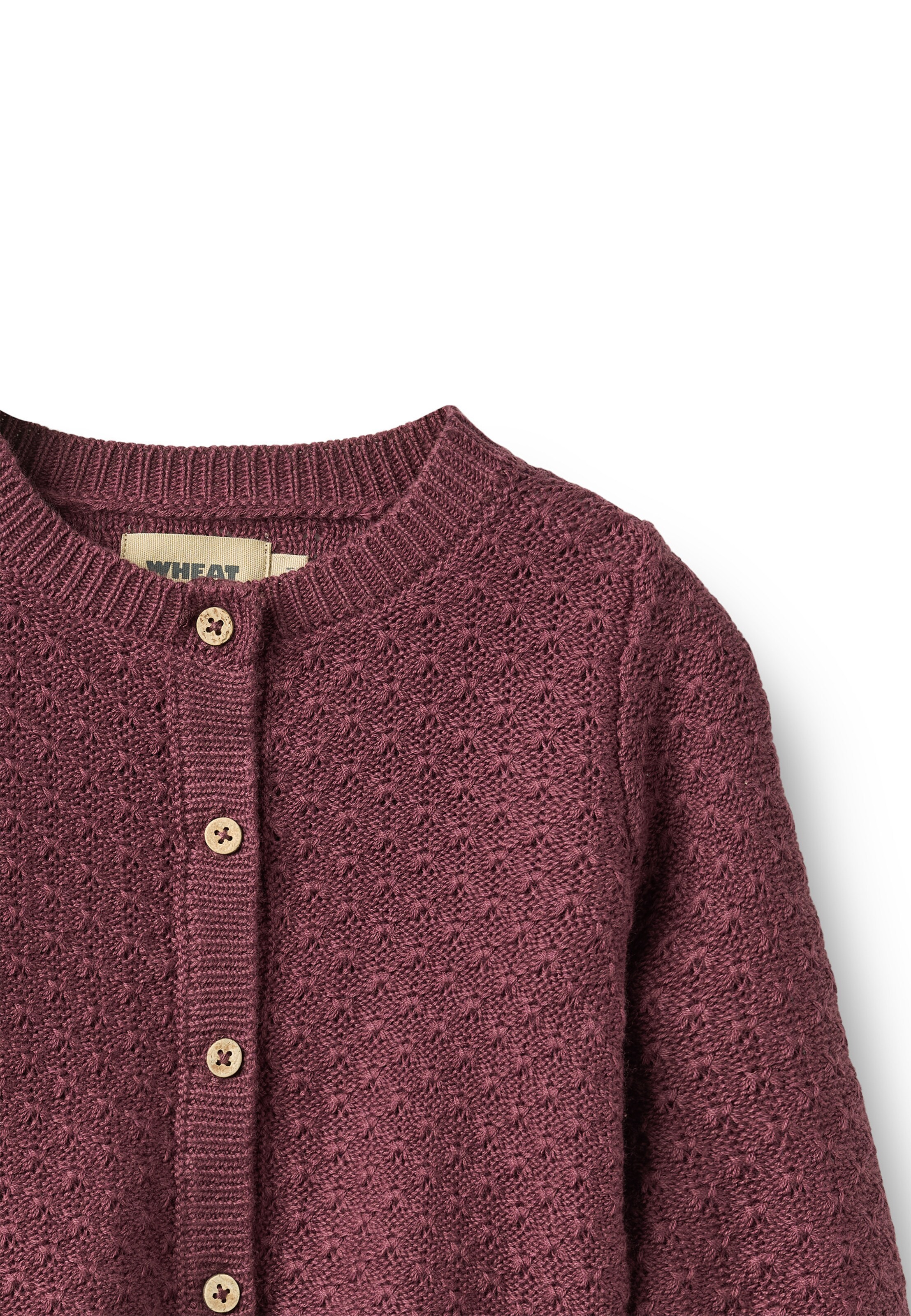 WHEAT Gebreid vest 'Magnella' in Bruin
