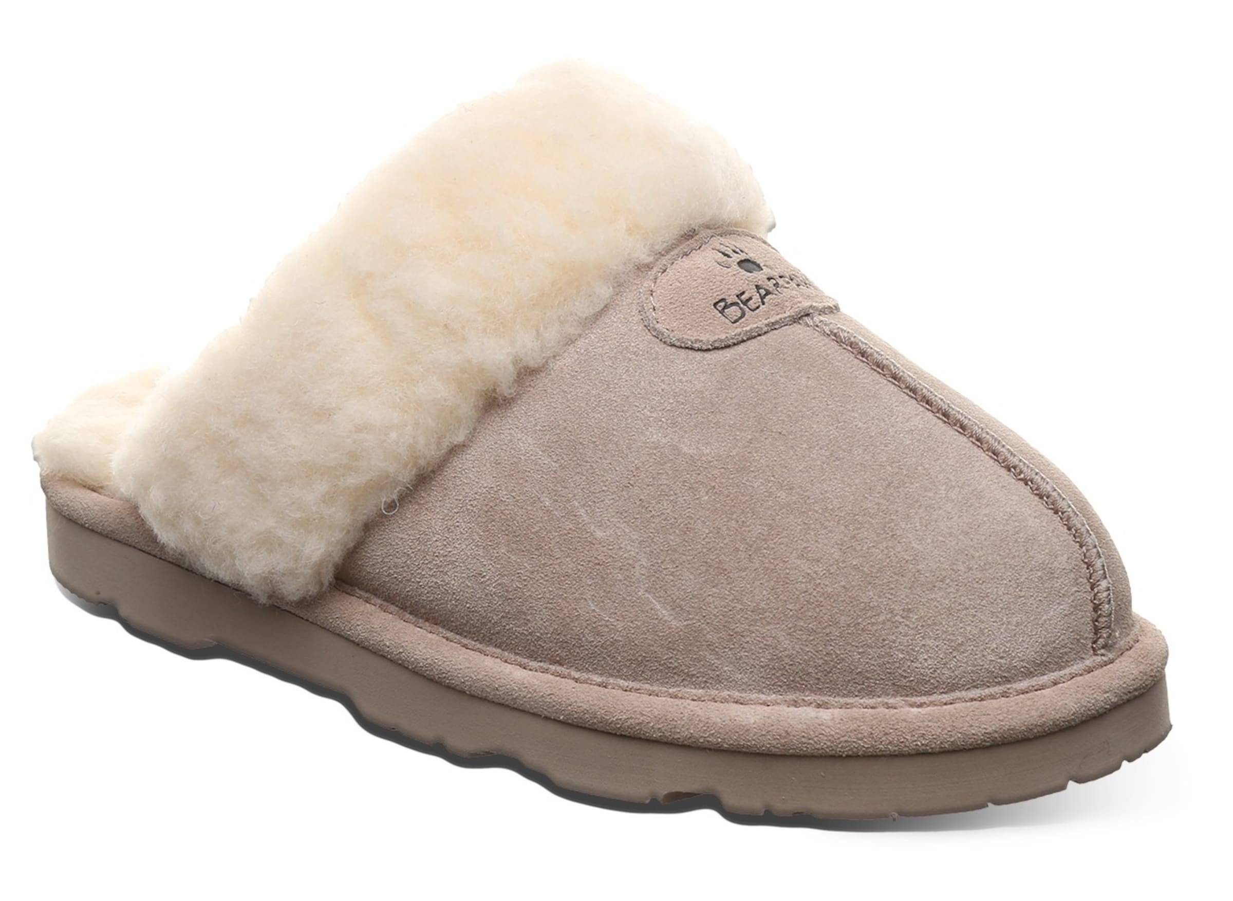 Bearpaw Slippers in Grey: front