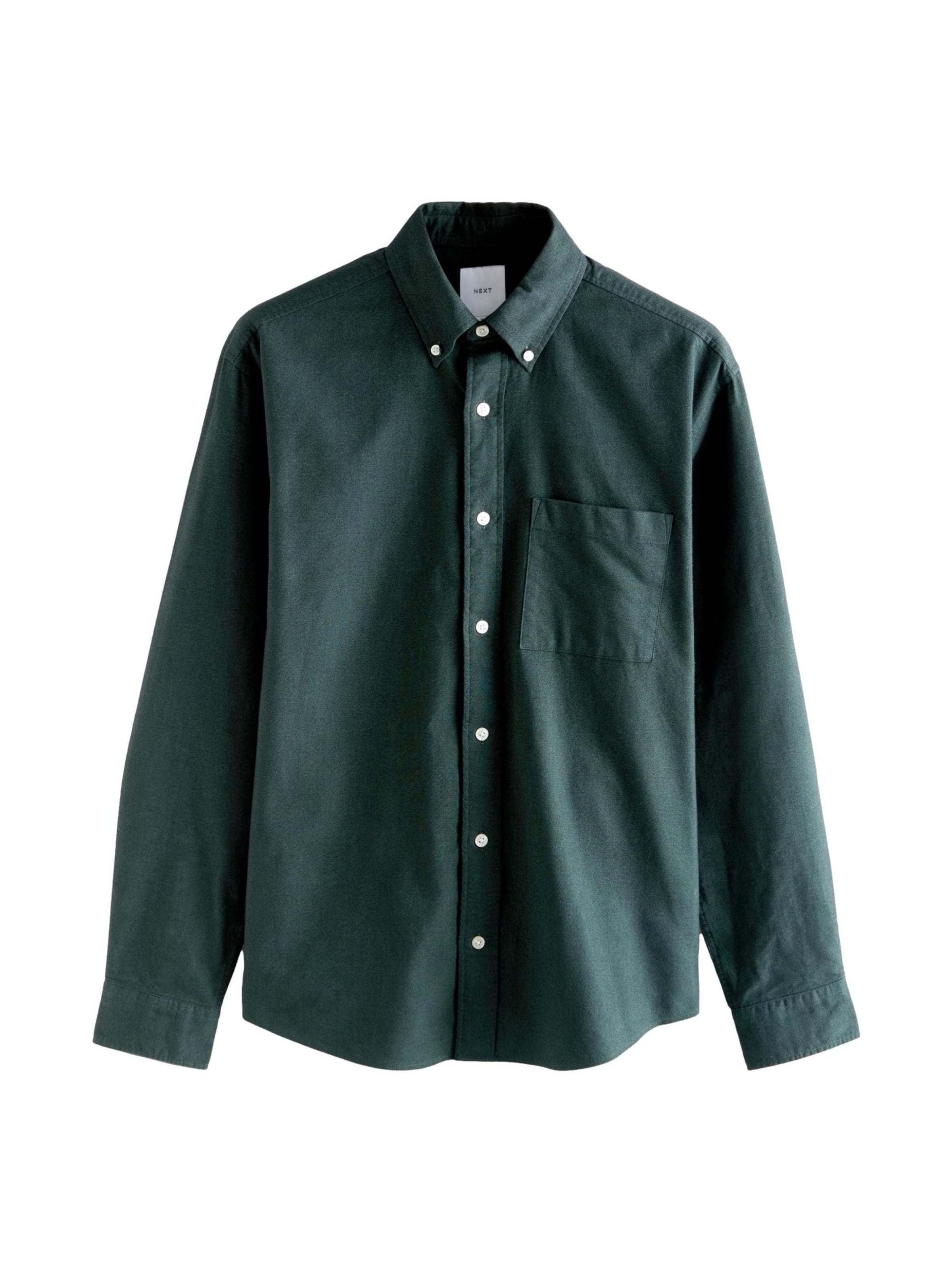 Next Regular fit Srajca | zelena barva: sprednja stran