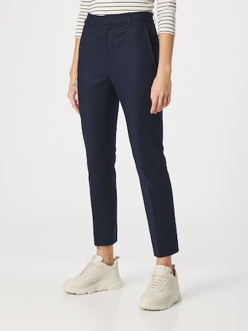 Lauren Ralph Lauren - Slimfit Pantalón de pinzas 'LAKYTHIA' en azul: frente