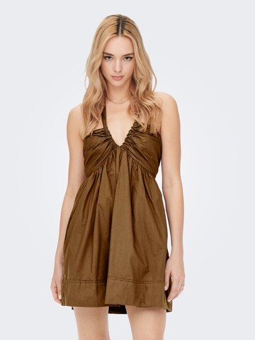 ONLY Dress in Brown: front