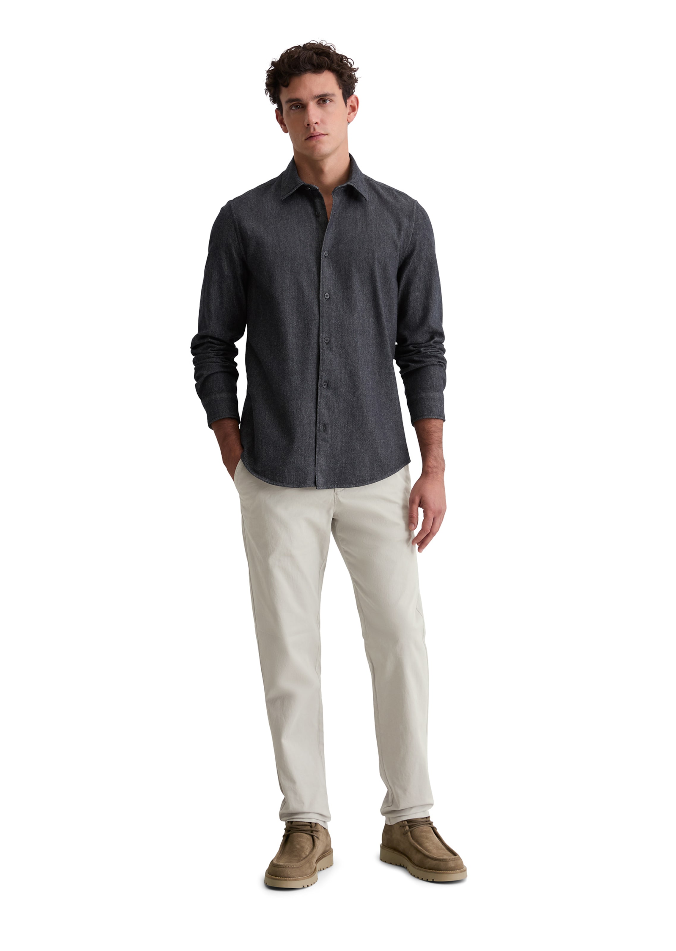 Marc O'Polo Slim fit Button Up Shirt in Blue