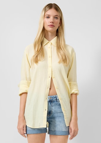 QS Blouse in Yellow: front