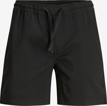 Pantaloni 'Jeff' de la JACK & JONES pe negru: față