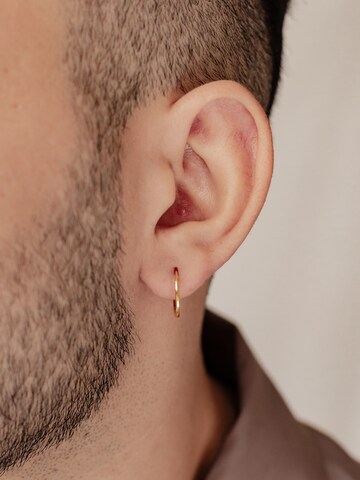 Boucles d'oreilles 'Basic Hoop' Hey Happiness en or