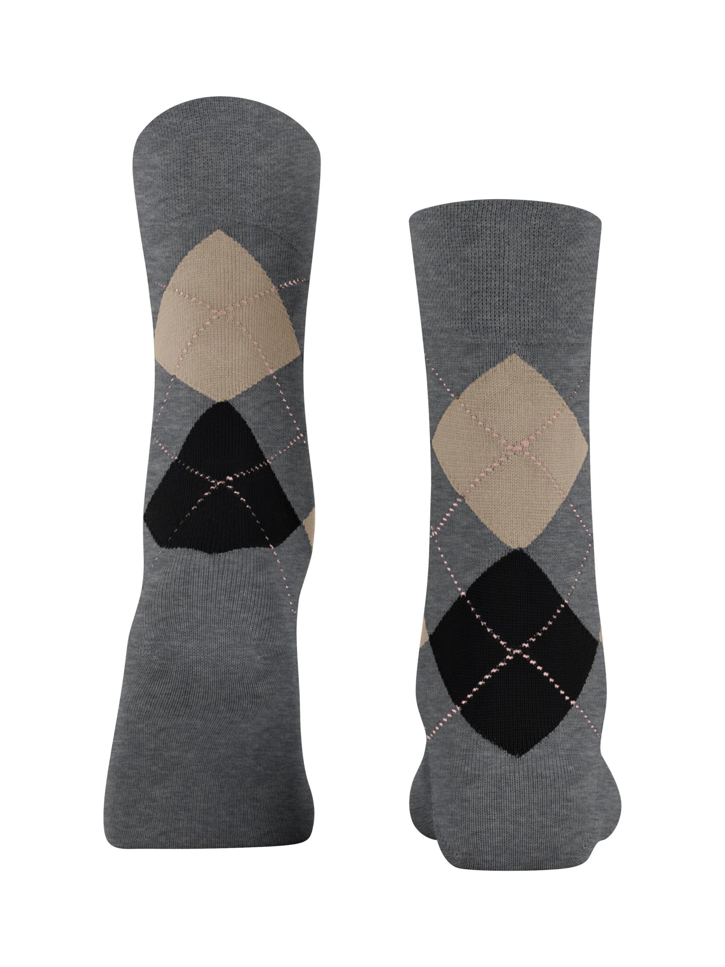 FALKE Socks 'Sensitive Argyle' in Grey