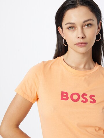 Maglietta 'Elogo' di BOSS in arancione