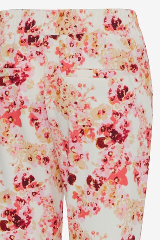 ICHI Zúžený Kalhoty se sklady v pase 'KATE' – mix barev
