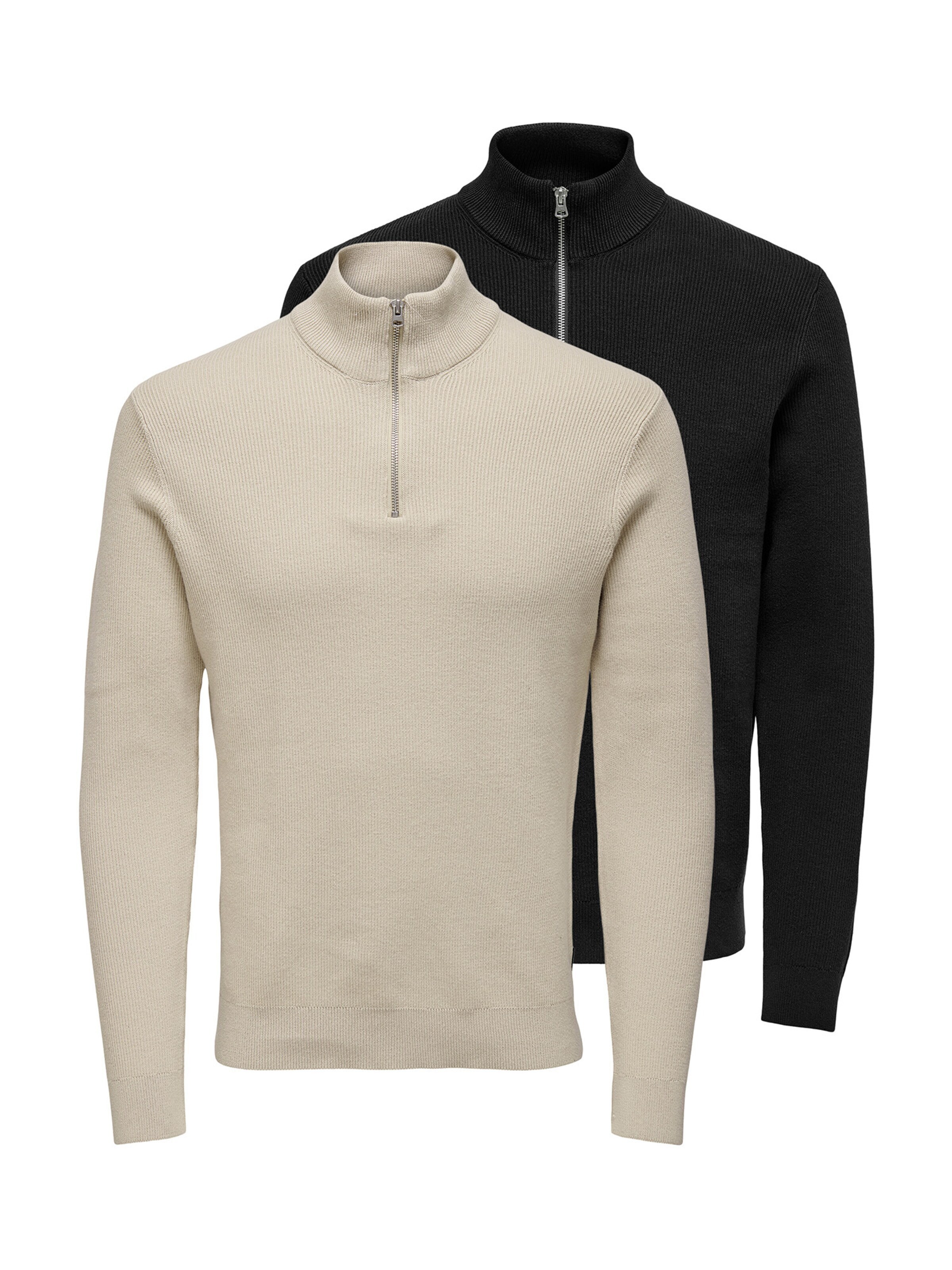 Only & Sons Sweatshirt 'Phil' in Beige: front