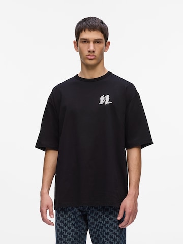 Tricou de la Karl Lagerfeld pe negru: față