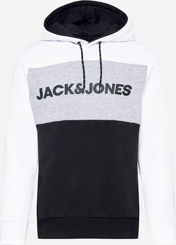 melns JACK & JONES Sportisks džemperis: no priekšpuses