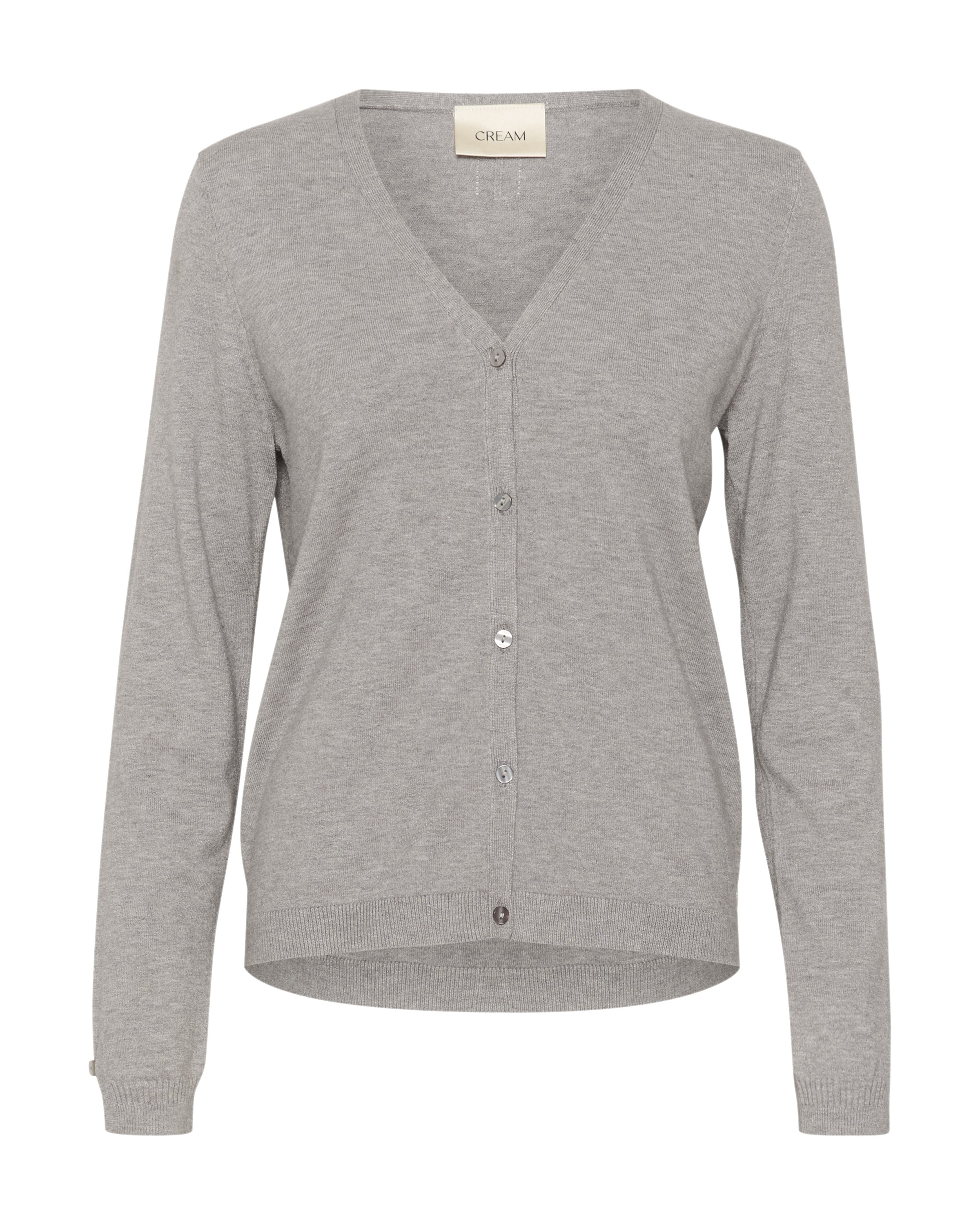 Cream Вязаная кофта 'Dela' в Серый: спереди