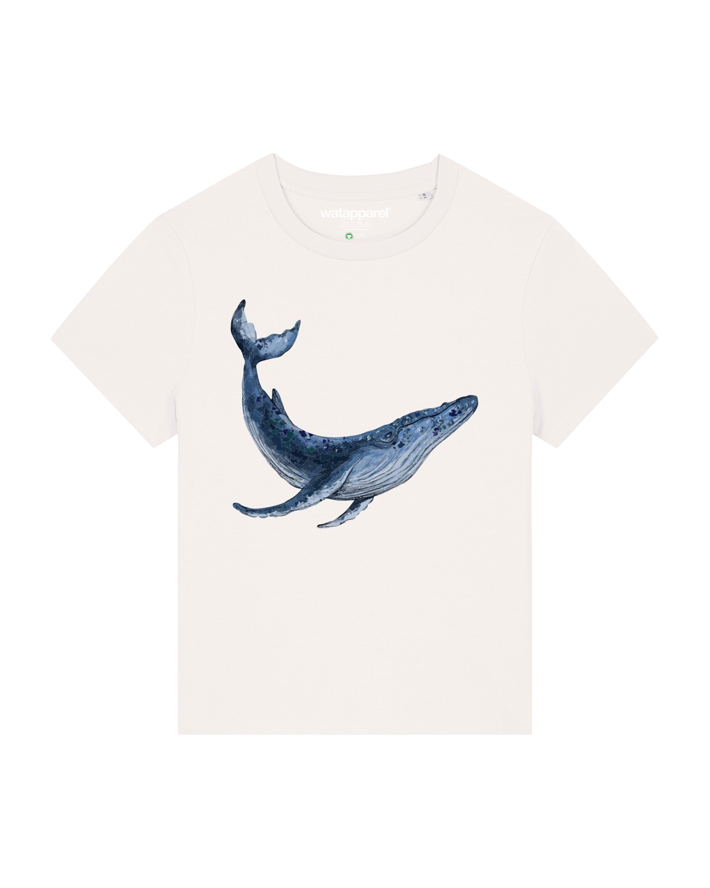 Maglietta 'Wal' di Watapparel in bianco: frontale