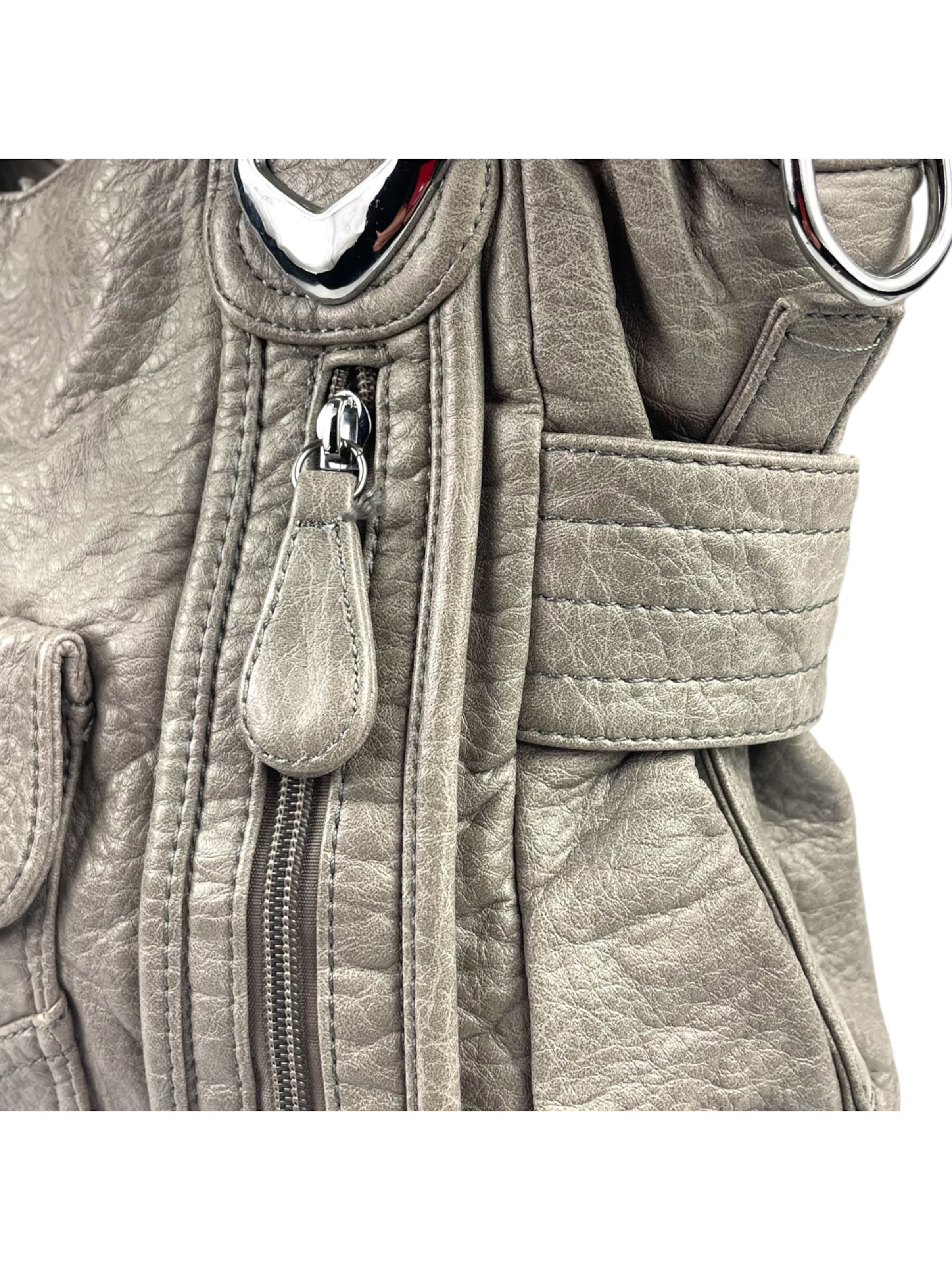 Borsa a spalla di Kumixi in grigio