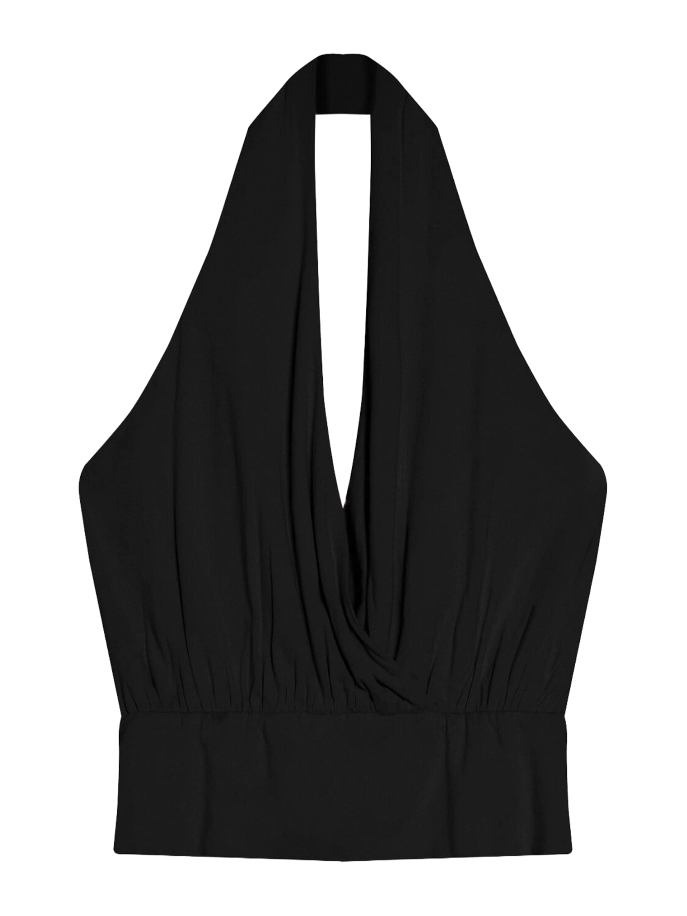 Bershka Top in Black: front