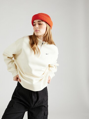 Nike Sportswear Sweatshirt in Wit: voorkant