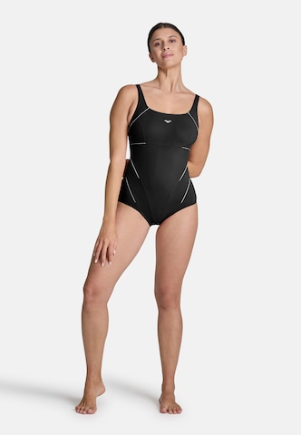 ARENA - Bustier Bañador moldeador 'BODYLIFT JEWEL LOW C CUP' en negro