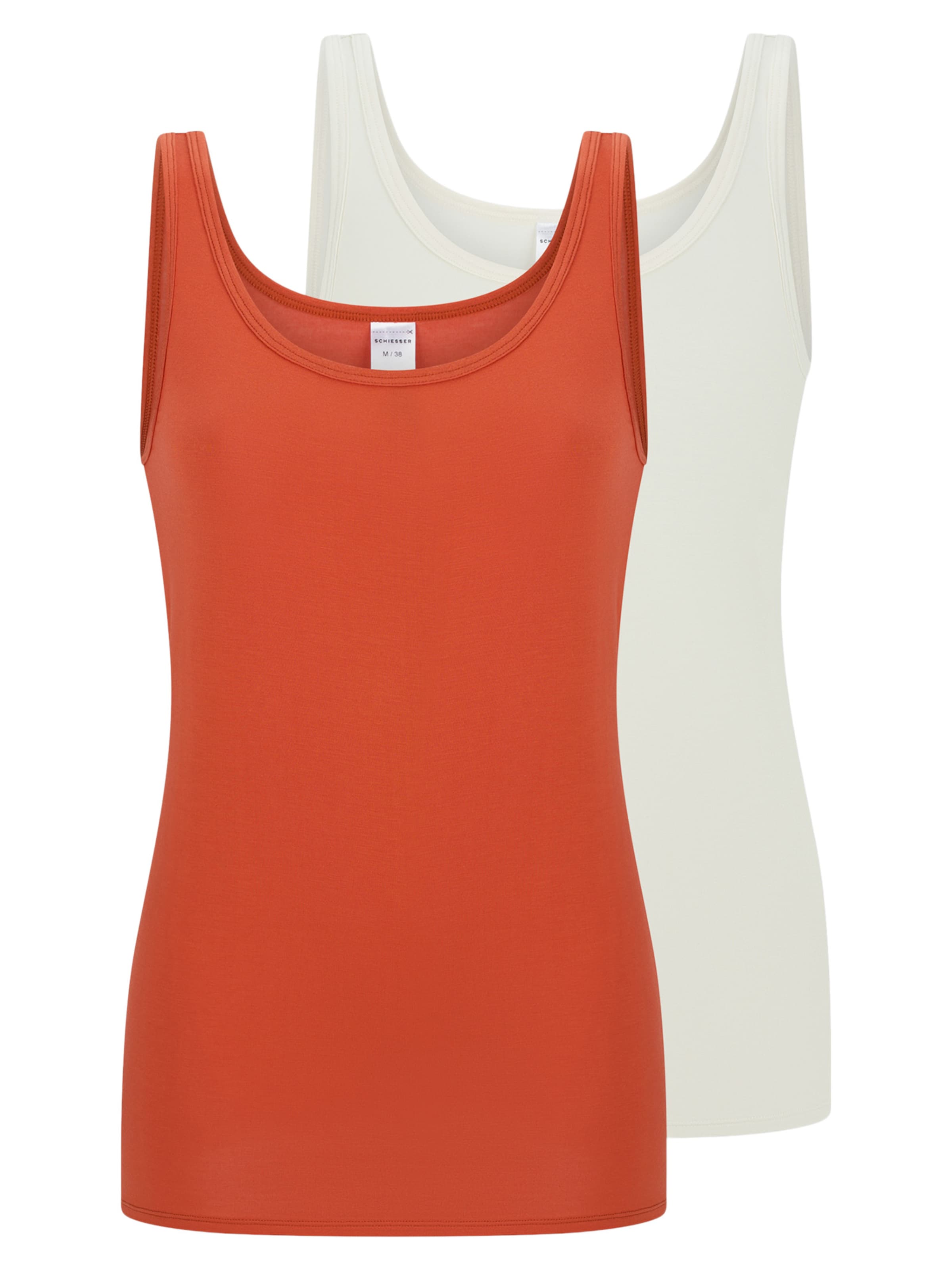 SCHIESSER Onderhemd 'Modal Essentials' in Rood: voorkant